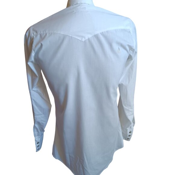 Small Vintage H Bar C California Ranchwear Mens Ice Cream Western Shirt 14 33 - Picture 5 of 6